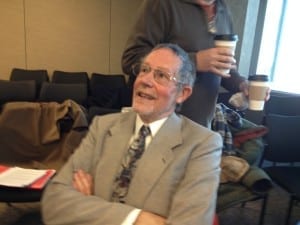 David Godley at break during OMB hearing on Feb. 13, 2015. A previous post regarding the OMB hearing, which addressed 20 James Street, is entitled: Jaan Pill photo
