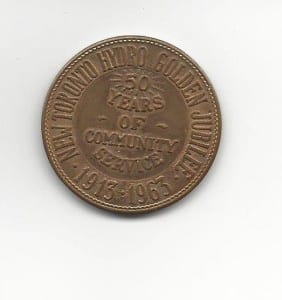 50th Anniversary commemorative coin reverse