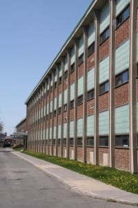 Malcolm Campbell High School building, May 2015. Scott Munro photo