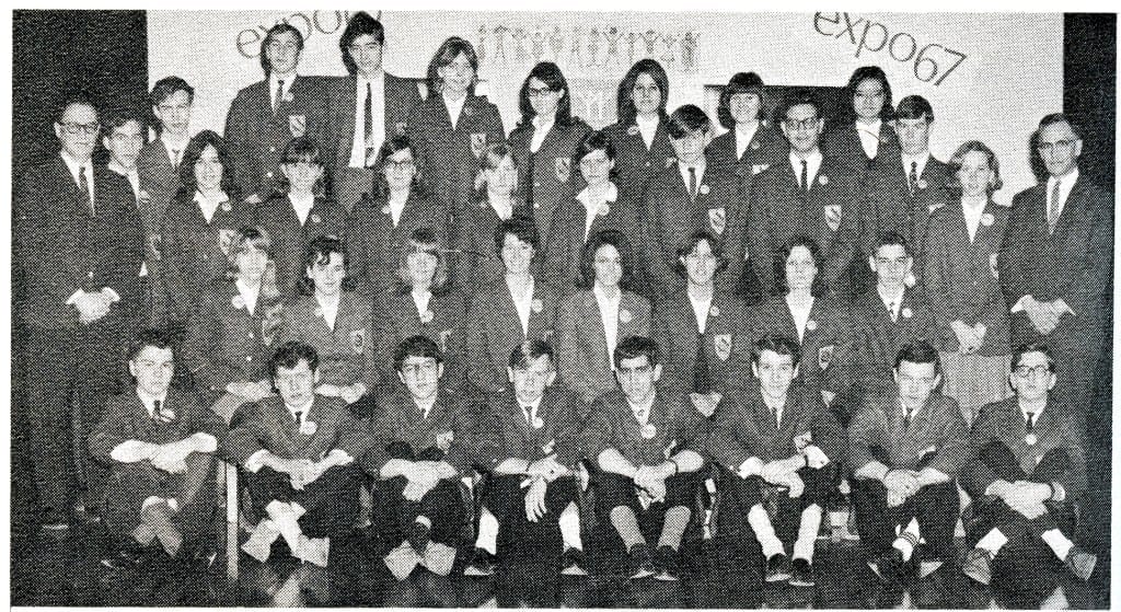1967 Prefect Board. Source: MCHS 1966-67 yearbook