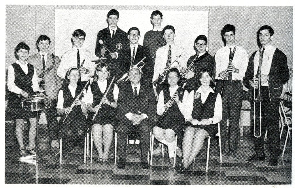 Senior Band. Source: MCHS 1966-67 yearbook