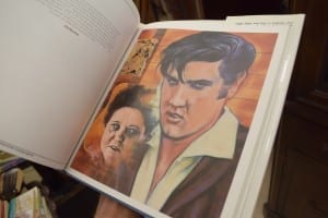 Bill explained that this illustration is of Elvis and his Mother. Jaan Pill photo