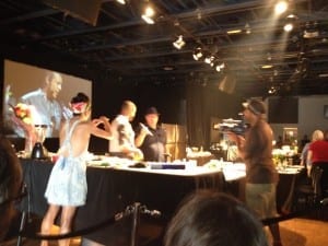 The International Iron Chef Competition that we took in at Harbourfront was a lot of fun. I marvelled at the fancy video camera, the lighting setup and sound system that was in place, and at how well organized the entire routine of the competition, complete with a panel of judges and an enthusiastic audience, was.