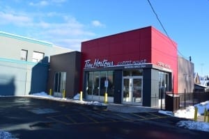 As you travel east along Lake Shore Blvd. West, from the Shoppers Drug Mart, you will arrive at a Tom Hortons coffee shop at the corner of Thirty Eighth and lake Shore. Previously the property had been a KFC outlet. Jaan Pill photo