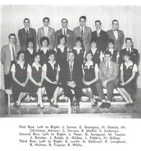 Source: MCHS 1961-62 yearbook, p. 68. The image has been copied from an MCHS 1961-62 yearbook file.