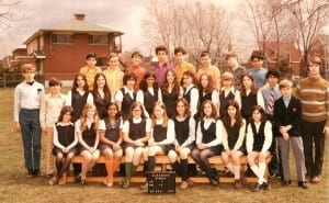 "Discovered my Grade 7 pic from Elmgrove French Immersion. 1970-71. A good chunk of these students ended up in MCHS."