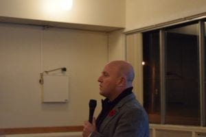 MPP Peter Milczyn outlines OMB Review at November 6, 2016 meeting at Long Branch Legion. Jaan Pill photo