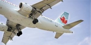 The image is from the June 29, 2017 Etobicoke Guardian article features at the page you are now reading. Caption reads: An Air Canada plane makes its final approach to Toronto Pearson Airport. - Staff photo/IAN KELSO
