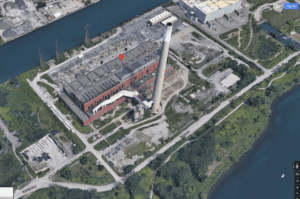 Image from staff report for which a link is provided at the post you are now reading. Caption reads: 440 Unwin Avenue, The Richard L. Hearn Generating Station, (google maps, 2019)