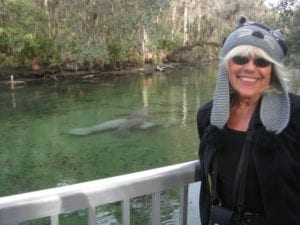 Joëlle with Manatees Jan-Feb. 2013