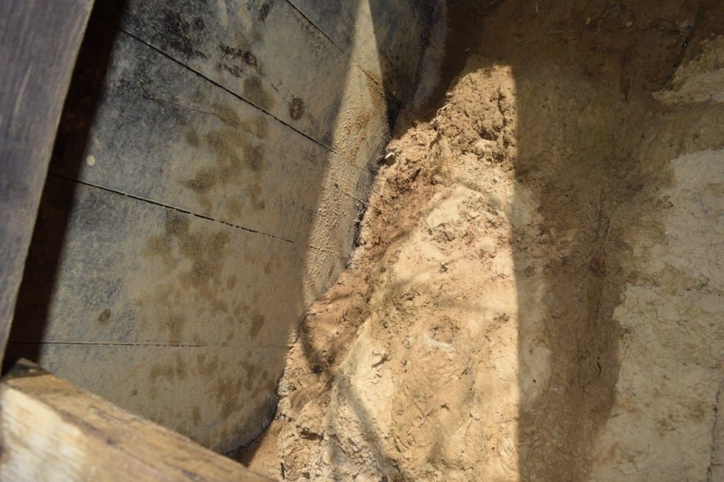 Wooden baffles at Long Branch Rifle Range in Mississauga Preserved
