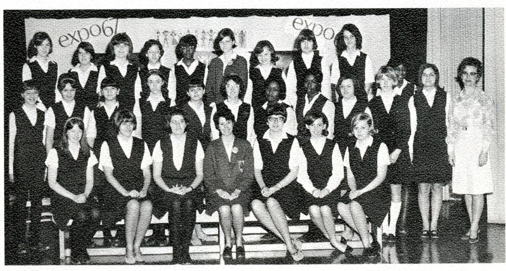 1966-67 Sewing Club. Source: MCHS 1966-67 yearbook