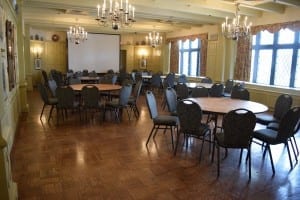 View of the Humber Room, waiting to be set up for a meeting. The room has the perfect ambience for a high school reunion of size that we are anticipating. Jaan Pill photo